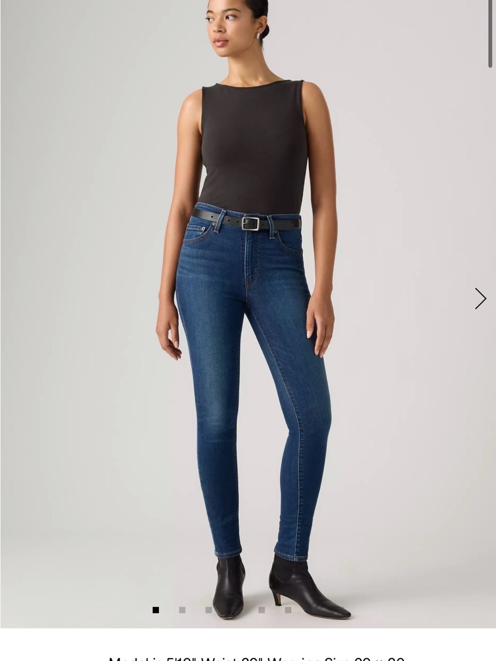 Levi's Blue High-Rise Skinny Jeans